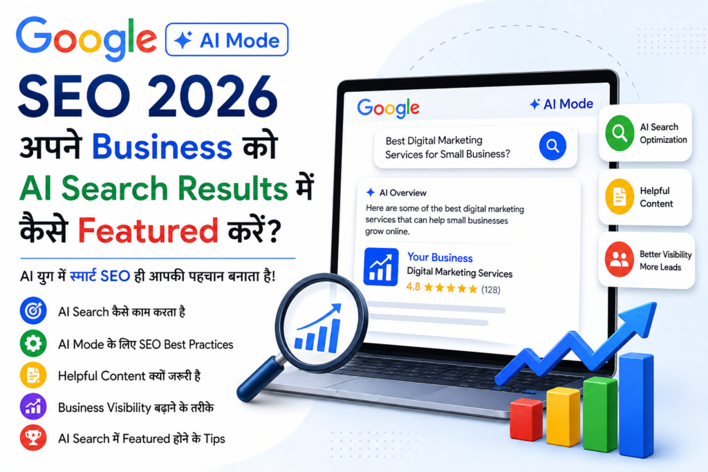 Google AI Mode SEO 2026: अपने Business को AI Search Results में कैसे Featured करें?