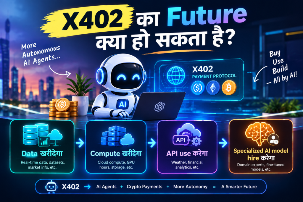X402 Crypto क्या है? AI Agents अब Crypto से खुद Payment कैसे करेंगे?